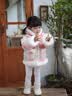 班喜迪【加絨夾棉】女童外套冬裝新款兒童洋氣公主保暖棉服寶寶毛絨衣服 粉色 90 曬單實(shí)拍圖
