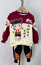 靚貝城堡兒童哪吒服裝運動(dòng)套裝2025款炸街女童時(shí)髦加絨秋冬女寶寶休閑衣服 棗紅色 120 曬單實(shí)拍圖