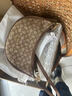 蔻馳（COACH）Aria Shoulder Bag26 金標經(jīng)典老花月牙包斜挎手拎單肩包 送女友 棕CO997-IMVGB 26*8.8*11 曬單實(shí)拍圖