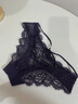 懿曼芩純欲紫色綁帶性感內褲女薄款蕾絲誘惑法式網(wǎng)紗鏤空送女友三角褲 紫色 均碼 (80-120斤) 曬單實(shí)拍圖