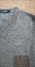 夢(mèng)特嬌（MONTAGUT）新年春節羊毛背心男純羊毛V領(lǐng)馬甲加厚保暖毛衣坎肩 灰色 3XL 曬單實(shí)拍圖