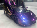 活石蘭博基尼車(chē)模型合金仿真高檔限量版1:24跑車(chē)模型紀念品退伍禮物 【噴霧款】1:24電鍍漸變紫合金蘭博車(chē)模 手辦男生生日禮物玩具車(chē)8-14歲退伍禮物2026火的禮物 曬單實(shí)拍圖