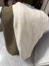 初棉【絨系列】初棉面膜褲醋酸羊毛針織休閑褲女25秋垂感直筒顯瘦長(cháng)褲 北極狼白-嬌小版Y M 曬單實(shí)拍圖