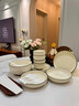 陶弈釉下彩碗碟套裝家用2025高顏值奶油風(fēng)陶瓷餐具套裝碗盤(pán)筷喬遷碗具 【店長(cháng)推薦】十二人食64件套素白 曬單實(shí)拍圖