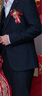 HLA海瀾之家西服套裝男三件套彈力松緊腰修身套裝男 藏青格紋99-西服+褲子+馬甲 L 170/92B46B推薦126~136斤 曬單實(shí)拍圖