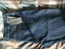 甄酷加絨直筒高腰牛仔褲女加厚保暖女褲秋冬中年女士彈力褲子休閑長(cháng)褲 不帶絨016深藍 36 碼2尺8腰圍 曬單實(shí)拍圖