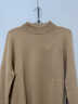 恒源祥高檔100%純羊毛絨衫男士半高領(lǐng)加厚秋冬季款針織打底衫保暖毛衣 YB-826【半高 領(lǐng)】駝色 100%純羊毛 L 曬單實(shí)拍圖