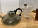 泡茶壺耐高溫玻璃新款煮茶器家用花茶水分離電陶爐燒水壺輕奢茶具 鼠尾壺-煙灰色 曬單實(shí)拍圖