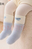 十月結晶粒粒陽(yáng)光嬰兒加厚保暖兒童中長(cháng)筒襪3雙襪子長(cháng)襪兒童襪子秋冬鞋襪 蔚藍象語(yǔ) 1-3歲 曬單實(shí)拍圖