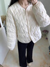 樂(lè )町小面包格外穿輕薄羽絨服女裝2025冬季新款 云霧白（現貨） S 曬單實(shí)拍圖