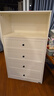 全友家居 奶油風(fēng)四斗柜臥室收納儲物柜子現代家用置物柜客廳沙發(fā)邊柜 曬單實(shí)拍圖