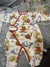 漢宮優(yōu)品新生嬰兒衣服秋冬季夾絲哈衣中國風(fēng)滿(mǎn)月服周歲新年禮服寶 魚(yú)燈迎春 59cm 曬單實(shí)拍圖