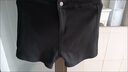 妙戀多黑色短褲夏季女高腰牛仔短褲顯瘦超短褲女生短褲顯腿長(cháng)辣妹短褲 黑色牛仔短褲 【秋冬加絨款】 M 【建議95-110斤】 曬單實(shí)拍圖