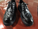 百麗（Belle）厚底商務(wù)鞋男鞋冬季新款商場(chǎng)同款休閑皮鞋8VU01DM5 黑色 42 (260mm) 曬單實(shí)拍圖