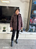 唐致中老年羽絨服女短款中式加厚媽媽冬裝60歲70老人奶奶太太冬季外套 咖色 3XL 【建議121-135斤】 曬單實(shí)拍圖
