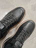 百麗套腳休閑鞋男鞋2025新款冬季商場(chǎng)同款厚底工裝鞋加絨8WR01DM5 黑色-單里 42 (260mm) 曬單實(shí)拍圖