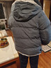 羽絨棉服男冬季加厚外套男士棉襖連帽百搭韓版防寒服青少年棉衣男 灰色 XL 曬單實(shí)拍圖