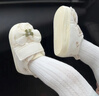 米嘟爾秋季棉布學(xué)步鞋休閑嬰兒鞋女寶寶學(xué)步鞋軟膠底周歲新生兒步前單鞋 太陽(yáng)(童話(huà)鞋-清新結) 12 M 內長(cháng)12cm 建議6-12月 曬單實(shí)拍圖
