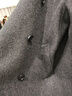 麥檬【人生大衣】MM羊絨廓形雙面呢羊毛短外套女灰色小個(gè)子25冬新 短款-深灰5G9970342 XS 曬單實(shí)拍圖