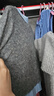 UR2025秋季新款女休閑彩色花朵亮片假兩件針織開(kāi)衫UYL950157 冷灰 S 曬單實(shí)拍圖