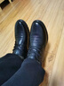 紅蜻蜓 皮鞋男鞋冬季新品加絨保暖皮棉鞋真牛皮男士商務(wù)休閑鞋輕便軟底防滑正裝鞋子男 黑色 41 曬單實(shí)拍圖