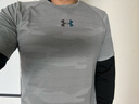 安德瑪（Under Armour）夏季速干運動(dòng)男士T恤健身休閑短袖透氣跑步訓練上衣 8022灰色 XL 曬單實(shí)拍圖