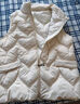 索凱特棉馬甲女2025春秋新款媽媽大碼背心外套立領(lǐng)棉坎肩女學(xué)生保暖上衣 品質(zhì)米白色 小號80-115斤 曬單實(shí)拍圖