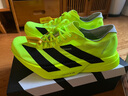 阿迪達斯 （adidas）男 跑步系列 ADIZERO ADIOS PRO 4 M 跑步鞋 JR6364 亮檸檬黃 43 曬單實(shí)拍圖