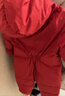保姆鵝 寶寶羽絨連體服嬰兒羽絨服冬裝連身服抱服外出服睡袋[NM2119] 中國紅 90cm 曬單實(shí)拍圖