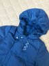 英氏新生嬰兒外出服保暖連帽哈衣冬季男女寶寶羽絨長(cháng)袖連體衣超韌絨 藍色 90 cm （建議1-2歲半） 曬單實(shí)拍圖