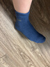 恒源祥【加絨加厚】襪子男士毛圈襪100%純棉秋冬襪子保暖10A抗菌防臭 3雙（黑色+咖啡+牛仔藍） 均碼 曬單實(shí)拍圖