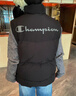 Champion[三防]冠軍羽絨馬甲男2025秋季新款拉鏈立領(lǐng)休閑風(fēng)女簡(jiǎn)約logo潮 黑色 S 曬單實(shí)拍圖