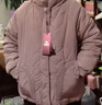 俞兆林（YUZHAOLIN）洋氣中年媽媽冬裝棉衣加絨外套50歲中老年人女裝冬季棉襖羽絨棉服 肉粉色 加絨 加厚 4XL 140-155斤 曬單實(shí)拍圖