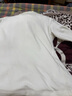 拇指白小T【可機洗拒水鵝絨T】秋冬男女羽絨保暖T恤上衣打底衫 男皓白 XL 曬單實(shí)拍圖