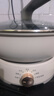 美的【官翻機】分體式電火鍋電磁爐電陶爐多用途鍋電蒸鍋6L大容量電火鍋電炒鍋0氟陶瓷涂層電煮鍋 HGE22BY09 曬單實(shí)拍圖