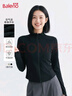 班尼路（Baleno）短款修身外套女2025春秋新款運動(dòng)收腰顯瘦立領(lǐng)女裝百搭拉鏈開(kāi)衫女 曬單實(shí)拍圖