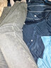 復古寬松闊腿牛仔褲女2025夏季新款小個(gè)子梨型窄版顯瘦高腰直筒褲 復古藍 S 【建議：95-110斤】 曬單實(shí)拍圖