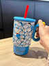 小莊青年正版哆啦A夢(mèng)陶瓷冰霸杯家用高顏值可愛(ài)風(fēng)學(xué)生上班族大容量吸管杯 【藍色】哆啦A夢(mèng)冰霸杯 曬單實(shí)拍圖