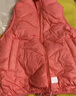 鴨鴨（YAYA）兒童羽絨服馬甲女童背心男童冬季童裝立領(lǐng)上衣冬裝純色外套WJ 紅色 150 曬單實(shí)拍圖