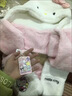 Hello Kitty帽子女秋冬圍巾一體可愛(ài)毛絨戶(hù)外騎電車(chē)圍脖保暖hellokitty 凱蒂貓【皮標款三件套】 曬單實(shí)拍圖