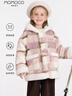 瑪米瑪卡（MOMOCO）童裝女童外套2025冬款中大童洋氣毛毛外套 格子 120 曬單實(shí)拍圖