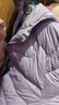 安奈兒（Annil）童裝男童女童輕薄羽絨服冬三防外套保暖防風(fēng)時(shí)尚 石楠紫 160 cm 曬單實(shí)拍圖