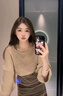 Ady Glenna針織衫女氣質(zhì)外搭秋氛圍感吊帶毛背心流蘇長(cháng)裙套頭網(wǎng)眼罩衫上衣女 網(wǎng)眼罩衫 (單件) S 80-95斤 曬單實(shí)拍圖