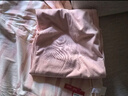 貓人睡衣女士【純棉防螨抑菌】清新條紋帶胸墊可外穿家居服西柚粉M 曬單實(shí)拍圖