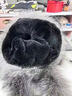 恒源祥狐貍毛帽子女秋冬獺兔毛皮草帽子圍巾一體冬季天戶(hù)外真皮保暖護耳 藍狐本色(色) S(54-56cm) 曬單實(shí)拍圖