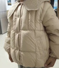 巴拉巴拉童裝兒童羽絨服女童中大童冬裝翻領(lǐng)外套舒適戶(hù)外時(shí)尚洋氣 卡其50617-白鴨絨 150 （充絨量108g） 曬單實(shí)拍圖