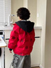G.duck小黃鴨童裝男童羽絨服加厚冬季2026新年衣服兒童拜年服男寶寶冬裝 紅色 90 建議1~2歲【 80-90cm】cm 曬單實(shí)拍圖