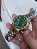 歐品客瑞士正品勞力男士手表全自動(dòng)機械表多功能鏤空運動(dòng)防水夜光男表 標配版-間金綠面 曬單實(shí)拍圖