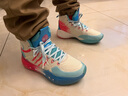 HMADNKAJ韋德?之道籃球鞋男高幫aj氣墊實(shí)戰靴歐文防滑科比耐磨兒童運動(dòng)鞋 888白藍粉 38 曬單實(shí)拍圖