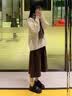 U·R·JEES女裝套裝秋裝新款2026年秋冬季穿搭連衣裙子兩件一整套小個(gè)子衣服 外套+毛衣+裙子 三件套 L 建議100-120斤 曬單實(shí)拍圖